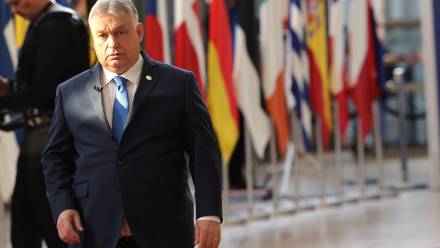 Viktor Orban, fot. PAP/EPA/OLIVIER MATTHYS