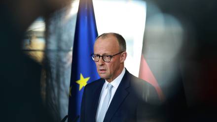 Kanclerz Friedrich Merz. Fot. PAP/EPA/CLEMENS BILAN