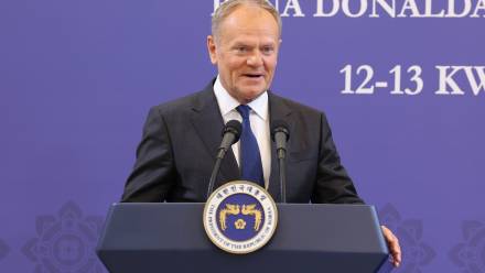 Donald Tusk. Fot. PAP/EPA/Chung Sung-Jun