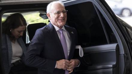 Ambasador Izraela w USA Yechiel Leiter. Fot. PAP/EPA/LUKE JOHNSON