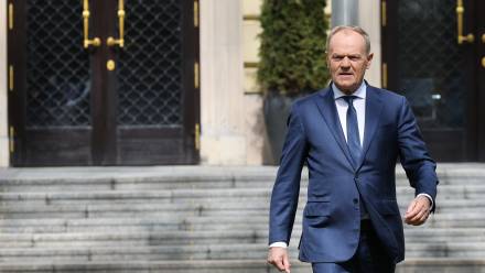 Premier Polski Donald Tusk. Fot. PAP/	Albert Zawada