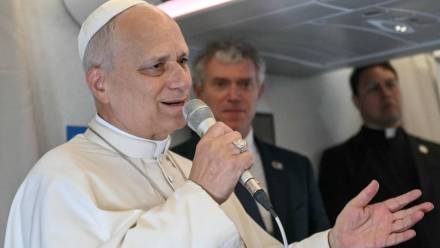 Papież Leon XIV. Fot. PAP/EPA/Alberto PIZZOLI