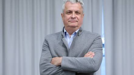 Wiceprezes PKOl Adam Konopka Fot. PAP/Rafał Guz
