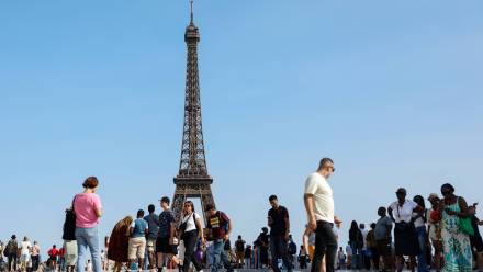 Upał we Francji, fot. PAP/EPA/MOHAMMED BADRA