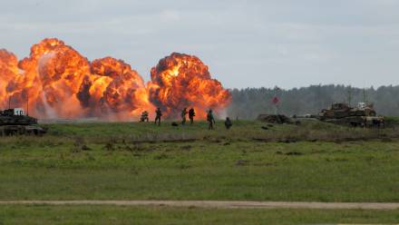 Ćwiczenie Amber Shock 26 jest częścią ćwiczeń o kryptonimie Saber Strike 26 (SbS26), które odbywają się w Polsce, na Litwie i w Finlandii. Fot. PAP/Tomasz Waszczuk (zdjęcie ilustracyjne)