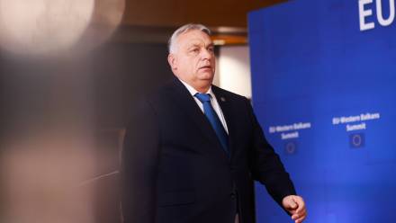 Viktor Orban, fot. PAP/EPA/Olivier Hoslet
