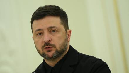 Prezydent Ukrainy Wołodymyr Zełenski. Fot. PAP/Marcin Obara