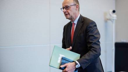 Kanclerz Niemiec Friedrich Merz. Fot. PAP/EPA/CLEMENS BILAN