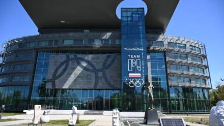 Siedziba Polskiego Komitetu Olimpijskiego w Warszawie. Fot. PAP/Radek Pietruszka