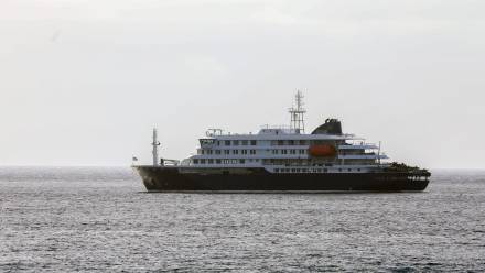 MV Hondius. Fot. PAP/EPA/ELTON MONTEIRO