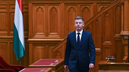 Peter Magyar, fot. PAP/EPA/MTI/Tibor Illyes