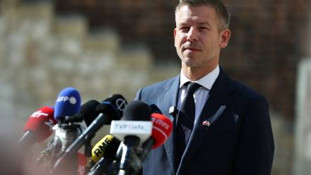 Peter Magyar, fot. PAP/Łukasz Gągulski