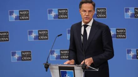 Mark Rutte. Fot. PAP/EPA/Olivier Hoslet 