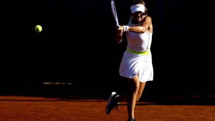 Magda Fręch na French Open, fot. PAP/EPA/YOAN VALAT