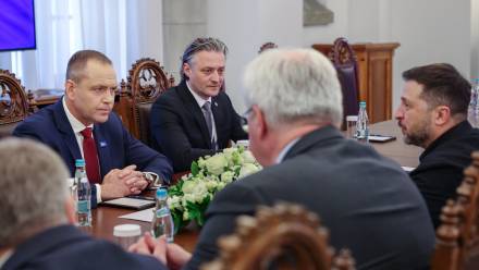 Prezydenci Polski i Ukrainy spotkali się w Bukareszcie. Fot. X/Mikołaj Bujak/KPRP