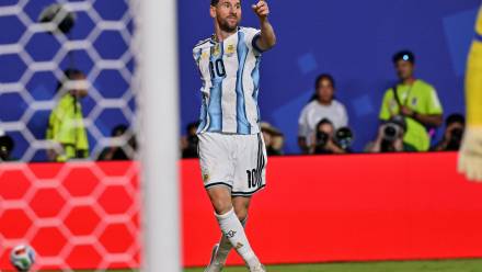 Lionel Messi. Fot. PAP/EPA/AMY KONTRAS