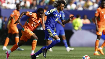 Christ Inao Oulai, Tahith Chong. Fot. PAP/EPA/WILL OLIVER