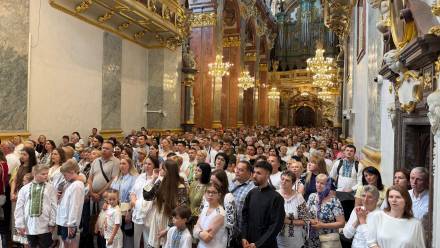 Jasna Góra. Modlitwy o pokój w Ukrainie i nawrócenie Rosji podczas pielgrzymki grekokatolików. Fot.  X/JasnaGoraNews