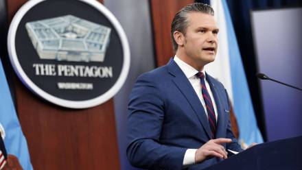Szef Pentagonu Pete Hegseth. Fot. PAP/EPA/WILL OLIVER / POOL