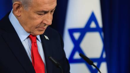 Benjamin Netanjahu, fot. PAP/EPA/REUTERS POOL/RONEN ZVULUN / POOL
