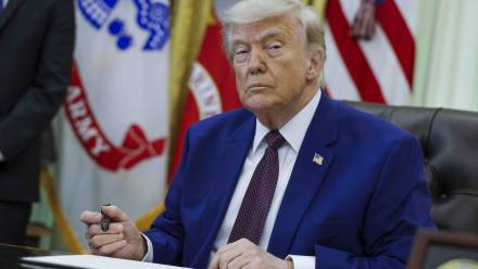 Prezydent USA Donald Trump. Fot. PAP/EPA/	SHAWN THEW / POOL