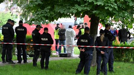 Miejsce strzelaniny przy ulicy Królowej Jadwigi w Białej Podlaskiej. Fot. PAP/Wojtek Jargiło
