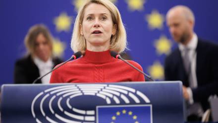 Kaja Kallas. Fot. EPA/OLIVIER MATTHYS