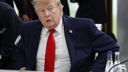 Prezydent USA Donald Trump. Fot. PAP/EPA/YOAN VALAT