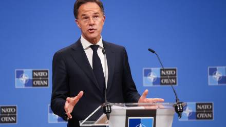 Mark Rutte Fot. PAP/EPA/Olivier Hoslet