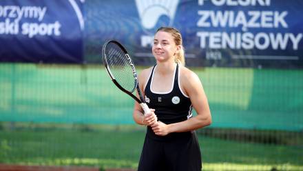 Tenisistka Maja Chwalińska. Fot. PAP/Jarek Praszkiewicz