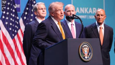 Donald Trump Fot. PAP/EPA/GEORGI LICOVSKI
