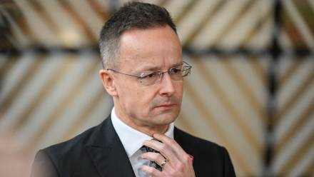 Były szef MSZ Węgier Peter Szijjarto. Fot. PAP/Wiktor Dąbkowski