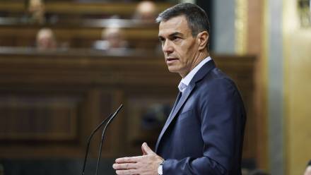 Premier Hiszpanii Pedro Sanchez. Fot. PAP/EPA/CHEMA MOYA