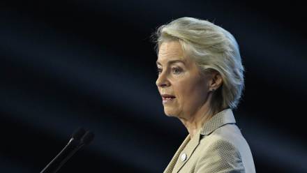 Ursula Von der Leyen. Fot. PAP/Adam Warżawa
