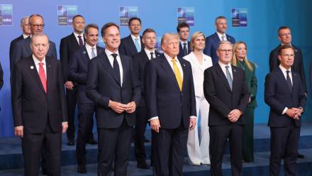 Liderzy państw NATO przyjęli deklarację końcową. Fot. PAP/EPA/GEORGI LICOVSKI
