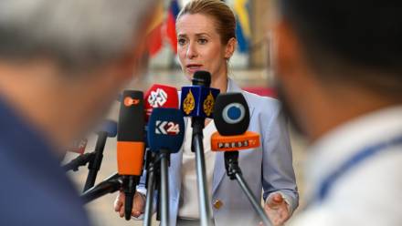 Kaja Kallas. Fot. PAP/Wiktor Dąbkowski