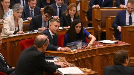 Premier Węgier Peter Magyar. Fot. PAP/EPA/TAMAS PURGER
