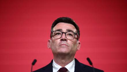 Andy Burnham. Fot. EPA/HENRY NICHOLLS / POOL