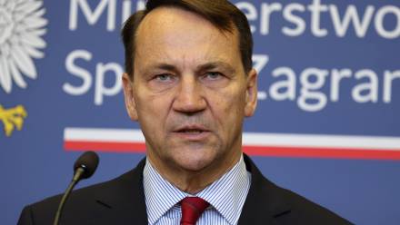 Szef MSZ Radosław Sikorski. Fot. PAP/	Albert Zawada