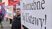 Protest przed Ministerstwem Zdrowia Fot. PAP/Piotr Nowak
