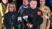 Minister spraw wewnętrznych i administracji Marcin Kierwiński i minister klimatu i środowiska Paulina Hennig-Kloska Fot. PAP/Wojtek Jargiło