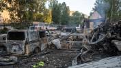Zniszczenia po rosyjskim ataku dronowym na Kijów Fot. PAP/Vladyslav Musiienko