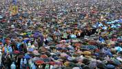 Pielgrzymka papieża Jana Pawła II do Ukrainy w 2001 roku. Fot. PAP/EPA