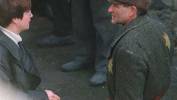 Robin Williams na planie "Jakuba Kłamcy". Fot. PAP/CAF/Cezary Pecold