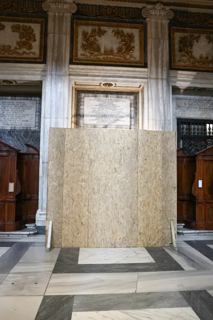 Bazylika Santa Maria Maggiore (Matki Bożej Śnieżnej) w Rzymie, gdzie pochowany zostanie Papież Franciszek. Fot. PAP/Art Service